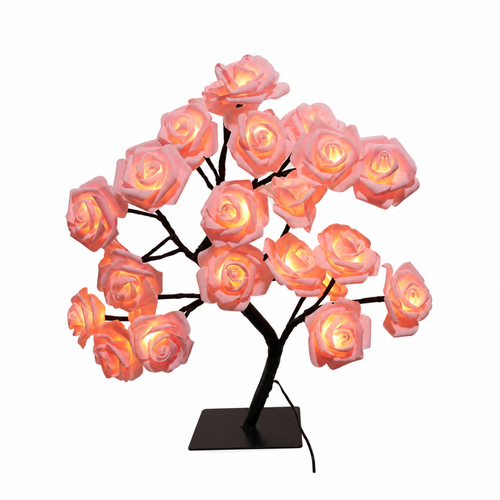 Lampara con rosas led